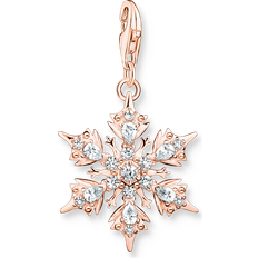 Thomas Sabo Snowflake Charm Rose Plated Sterling Jewellery