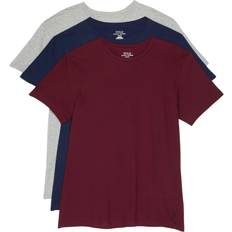 Polo Ralph Lauren Men's Classic Fit Crew Undershirts 3-pack - Classic Wine/Cruise Navy/Andover Heather