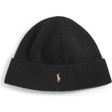 Polo Ralph Lauren Men Beanies Polo Ralph Lauren Signature Cuff Beanie - Polo Black