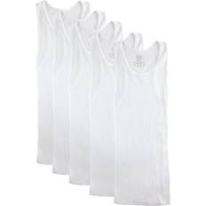 Fruit of the Loom Boy's Cotton Ribbed A Shirts (Pack 5)