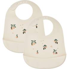 Barn- & babytilbehør Liewood Tilda Silicone Bib 2-pack Peach/Sea Shell Mix