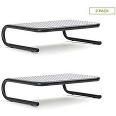 Mind Reader Metal Monitor Stand For Desktop And Laptop 2-Pack