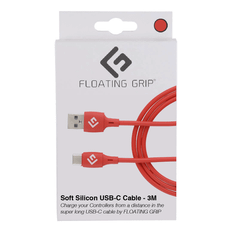 Spielcontroller- & Konsolenständer Floating Grip 3M Silicone USB-C Cable Red