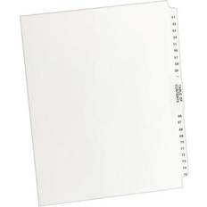 Avery Desktop Organizers & Storage Avery Premium Collated Numeric Paper Dividers, 26-Tab, White 11396