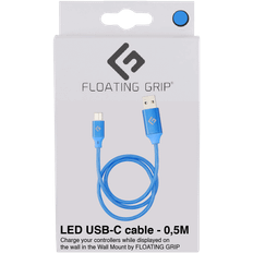 Spillkontroll - og konsollstativer Floating Grip 0,5M LED USB-C Cable (Blue)