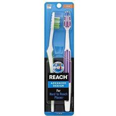 REACH Crystal Clean Toothbrush with Soft Bristles, 2 Count - Reach  Toothbrush