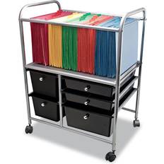 Advantus Letter/Legal File Cart w/Five Storage