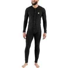 Carhartt Men's Force Classic Thermal Base Layer Union Suit, Black, Small at   Men's Clothing store