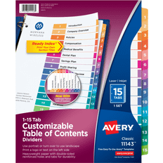 Avery Binders & Folders Avery Ready Index Customizable