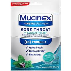 Mucinex InstaSoothe Sore Throat + Cough Relief Alpine Herbs Mint