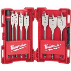 Power Tool Accessories Milwaukee 8 pc Flat Boring Bit Set