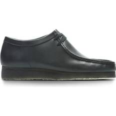 Clarks Men Low Shoes Clarks Wallabee - Black Leather