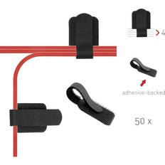 Kabelklammer Label The Cable Wall hook/loop fastener Black 50 pc(s)