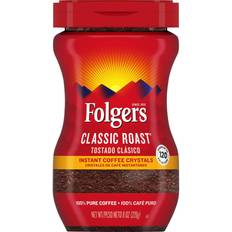 Coffee Folgers Instant Coffee Crystals Classic Roast