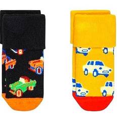 Happy Socks Kid's Car Terry Sock 2-pack - Multicoloured