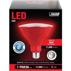 Light Bulbs Feit Electric 54326 PAR38/R/10KLED/BX Colored Flood Light Bulb