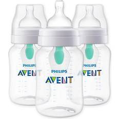 Baby Bottles & Tableware Philips Avent Anti-colic Bottle with AirFree Vent 9oz 3pk Clear SCY703/03