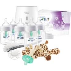 Philips Avent Anti-Colic Baby Bottle with AirFree Vent All in One Gift Set, SCD308/01, White