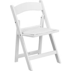 Flash Furniture Sitting Furniture Flash Furniture Kids White Resin Folding Chair with