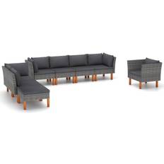 vidaXL 3082086 Lounge-Set, Bord inkl. 1 Stolar & 6 Soffor