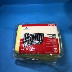 Brawny Professional Disposable Dusting Cloth PRO, Yellow, 50/Pack 29616