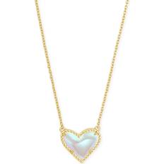 Kendra Scott Ari Heart Pendant Necklace - Gold/Blue