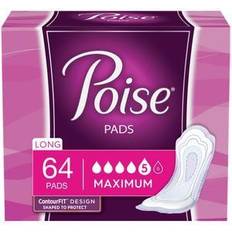 Intimate Hygiene & Menstrual Protections Incontinence Pads, Maximum Absorbency, Long, 64 Count 64 ct