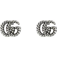 Gucci Women Jewelry Gucci GG Marmont Stud Earrings - Silver