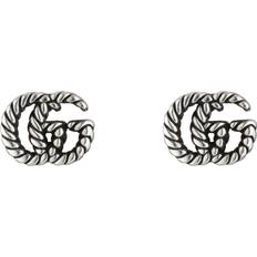 Gucci Women Earrings Gucci GG Marmont Stud Earrings - Silver