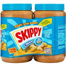 Sweet & Savory Spreads SKIPPY Creamy Peanut Butter Jars, 48 oz, 2