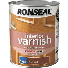 Dark oak wood Ronseal Interior Varnish Wood Protection Dark Oak 0.2gal