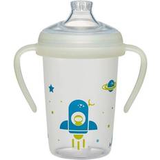 Grå Babyhud Nip First Moments Drickpipsflaska PP Day & Night 270 ml (Space)