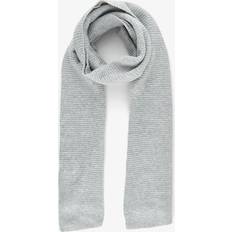 Damen - Weiß Halstücher & Schals Pieces Long ribbed fabric scarf, Grey