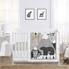 Beige Bed Set Sweet Jojo Designs Woodland Friends 4-Piece Crib Bedding