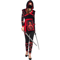 Ninja Warrior Costume for Women with Ninja Mask
