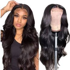 IUPin Body Wave Lace Front Wigs 18" Natural Black
