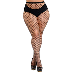 HZH Womens High Waist Tights Fishnet Stockings Plus Size Thigh High Pantyhose
