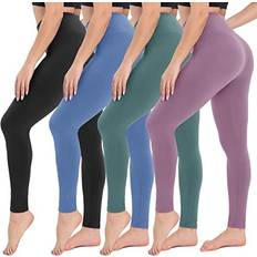 Campsnail High Waisted Soft Tummy Control Slimming Yoga Pants 4-pack