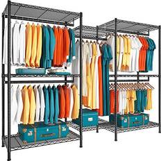 Stainless Steel Clothing Storage ‎GC-5H-G1 Clothes Rack 75x77"