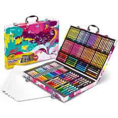  Crayola Art Activity Set, Mess Free Craft Kit for Kids,  Washable Markers Coloring Supplies, Stickers, Scrapbook in Travel Carry  Case : Toys & Games