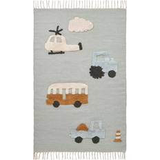 Liewood Bent Rug Small Vehicles/Dove Blue Mix 80x120cm