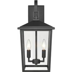 Millennium Lighting Fetterton Powder Coat Black Two-Light Outdoor Wall Mount