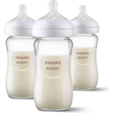 Baby Bottles & Tableware Philips Avent Glass Natural Response Baby Bottle 3-pack 240ml