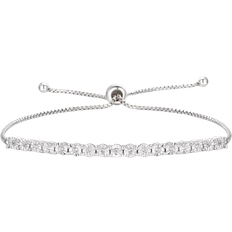 Macy's Bracelets Macy's Bolo Bracelet - Silver/Diamonds