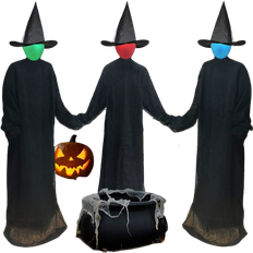 Oriental Cherry Party Decorations Holding Hands Screaming Witches 3-pack