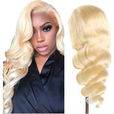 Blonde Wigs FABEAUTY Wavy Lace Front Wig 20 inch