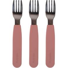 Rustfritt stål Barn- & babytilbehør Filibabba Silicone Forks 3-pack Rose