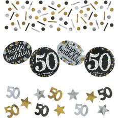 Amscan Gold Celebration 50th Confetti 34g