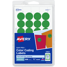 Avery Removable Round Color-Coding Labels, 5463, 3/4"