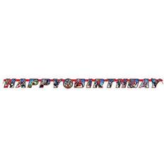 Unique 6.5ft Avengers Birthday Banner